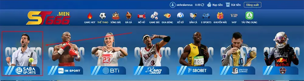 Giới thiệu Sảnh Saba Sports