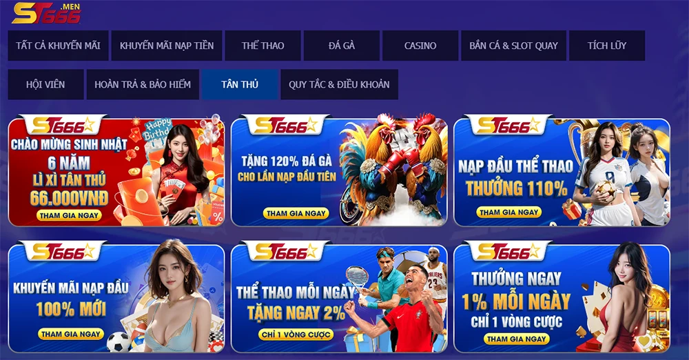 Thưởng 100% số tiền nạp