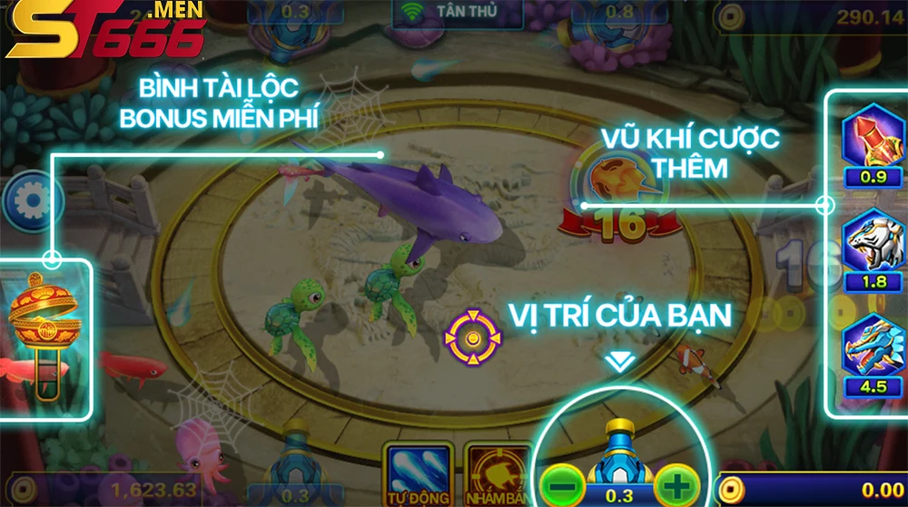 Mỗi loại súng trong game có tác dụng khác nhau