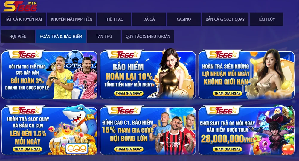 những chương trình khuyến mãi hoàn trả cực kỳ hấp dẫn